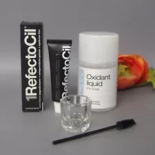 Refectocil Eyelash Eyebrow Professional Tint Kit in Pure Black CHOOSE DEVELOPER