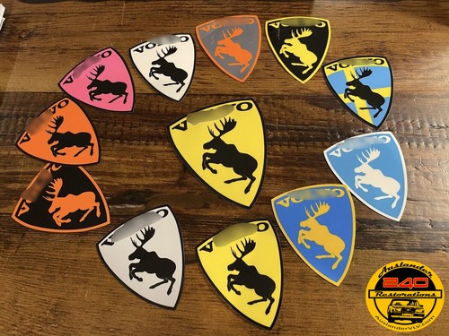 NEW Prancing Moose VOLVO Traditional Vinyl Decal - CUSTOM COLOR, SIZE & BACKING!