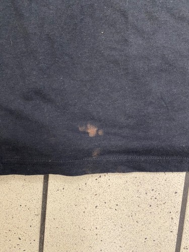 Under Armour Men’s T Shirt Navy Large damaged SS - Picture 10 of 10