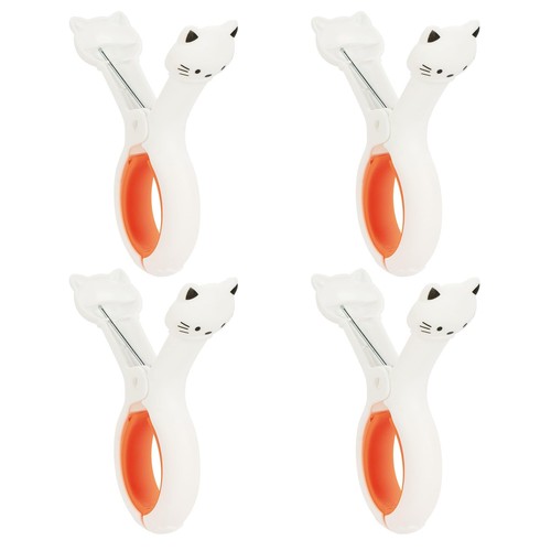 4 Pack Beach Towel Clips for Beach Chairs Cute Cat Clothes pins Plastic Anima...