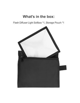 6x7 in. Collapsible Mini Softbox Universal Flash Diffuser for Canon Nikon Sony