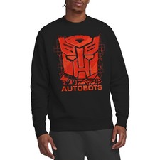 Image of Transformers Generations Autobot Tech Icon Logo Unisex Sweatshirt S-2XL, Black