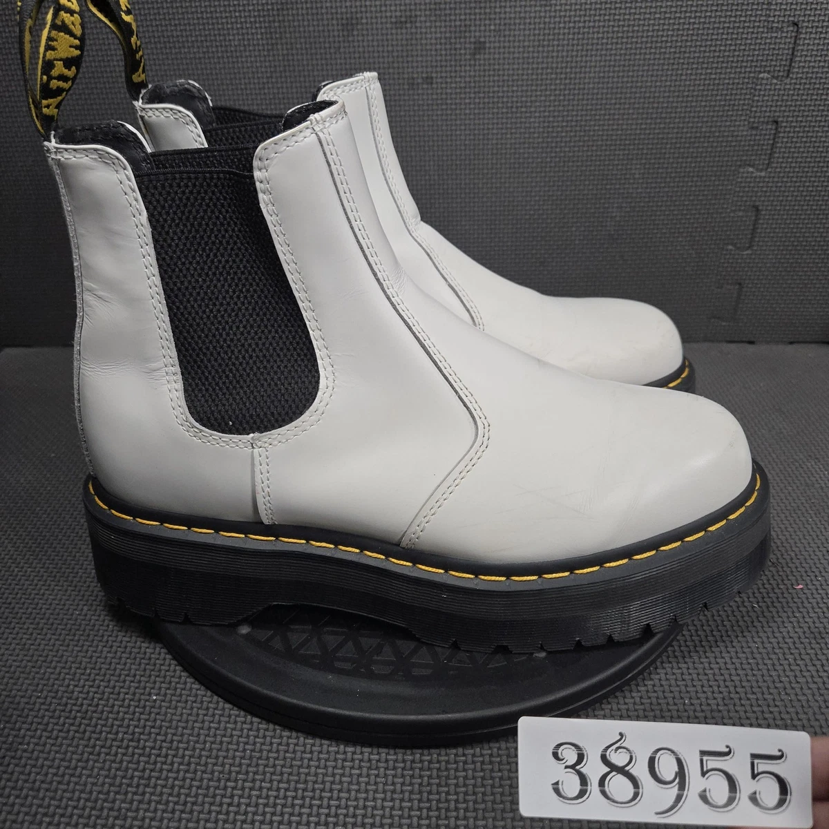White Dr. Martens Vegan Low Boots, Mens 8/Womens 9 Dr. Martens White Boots for Men for Sale - Shop New & Used  main image 2