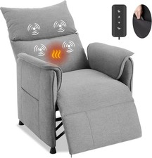 Power Lift Recliner Chair for Elderly,Electric Massage Sofa w Remote Side Pocket