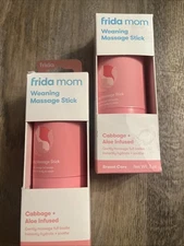 X2 Frida Mom Weaning Massage Stick Cabbage + Aloe Infused Breast Care 2oz Each