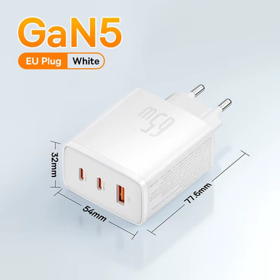 65W USB C Charger Gan Charger Support QC PD Charge Portable Fast Charger for Iph
