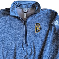 Adidas Climawarm basketball sweatshirt Team Issue 1/4 Zip Pullover Heather Gray Basketball Team Sweatshirt — listing 3