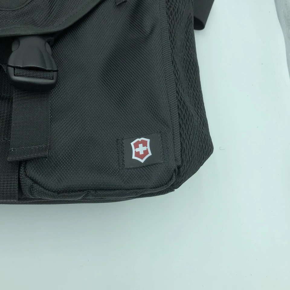 Victorinox Black Canvas Briefcase Messenger Shoulder Bag - Image 4 of 4