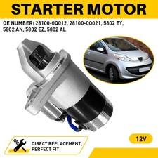 FOR Toyota Aygo Citroen C1 Peugeot 107 1.0 2005-2014 Starter Motor 5802 AL NEW