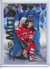 2025-26 UD FLAIR HOCKEY HM-16 JACK HUGHES SSP HOT MITTS 1:250 PACKS RARE DEVILS
