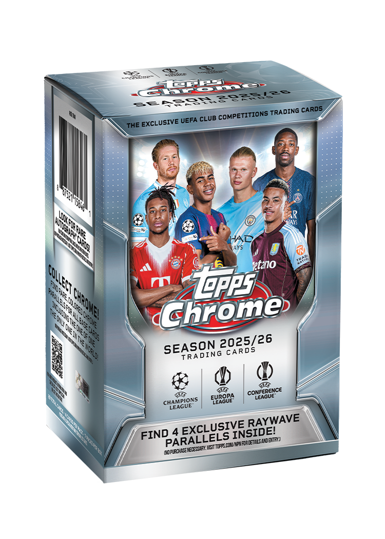 2025-26 TOPPS CHROME UEFA Club Competitions VALUE BLASTER BOX UCC