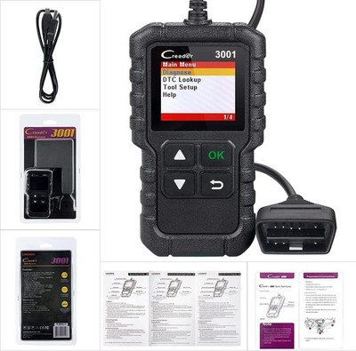 LAUNCH Creader 3001 OBD2 Diagnosegerät KFZ Fehler-Code Scanner für OBDII/EOBD