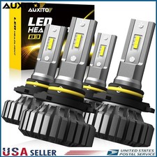 AUXITO LED Headlight High Low Beam Bulbs 9005 9006 Combo 6000K Clear Cool White
