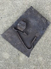 Antique Wrought Iron Hand Forged Primitive Latch Hook Lock Barn Door Gate
