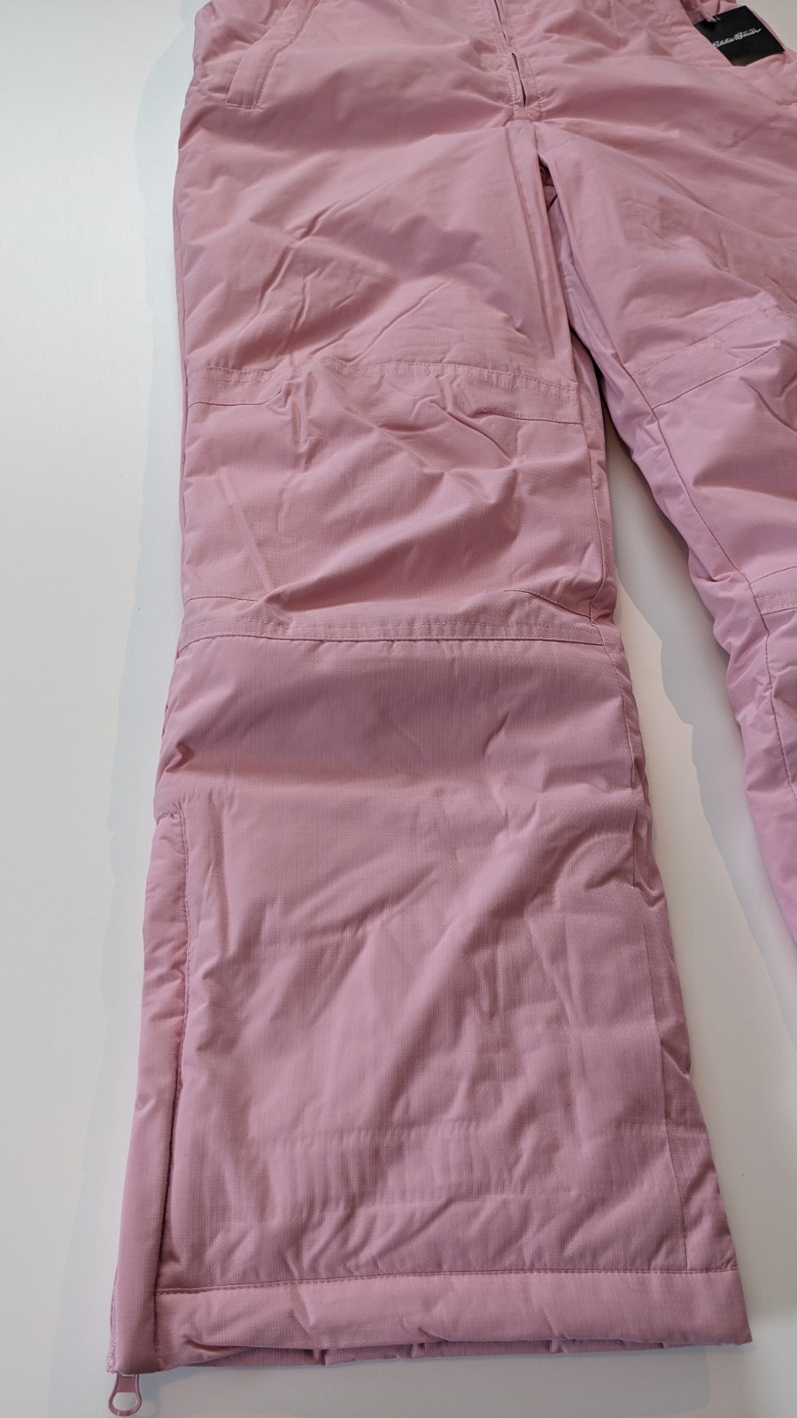Eddie Bauer Girls Large 14 Soft Pink Adjustable Snow Bib / Snow Pants NWT $88 image 3
