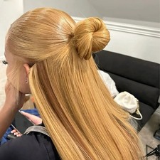 Honey Blonde Wig Human Hair Straight Wigs 13x6 Hd Lace Frontal Wigs Women 200