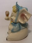 Brush McCoy W-8 Elephant Ceramic Cookie Jar Pastel Blue Yellow 11" Vintage — photo 5