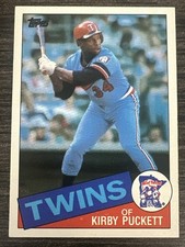 Topps 1985 Topps Kirby Puckett #536 Rookie Minnesota Twins Baseball Card. rookie card picture