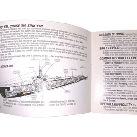 Silent Service Nes Manual Instruction Booklet