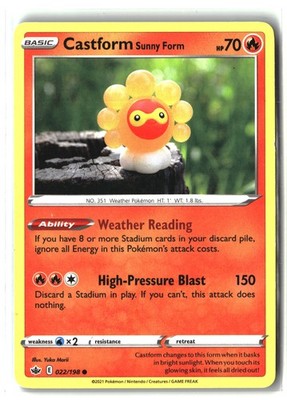 SWSH06: Chilling Reign #022/198 Castform Sunny Form