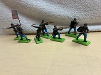 Vintage 1971 Britain Deetail Union Civil War Soldiers, 7 different poses England