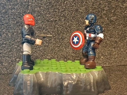 Mega Bloks Marvel Red Skull Vs Captain America . mega construx . D21 - 第 1/5 張圖片