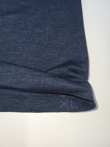 Mens Lululemon Metal Vent Tech Polo Shirt size XL short sleeve blue - Picture 3 of 6