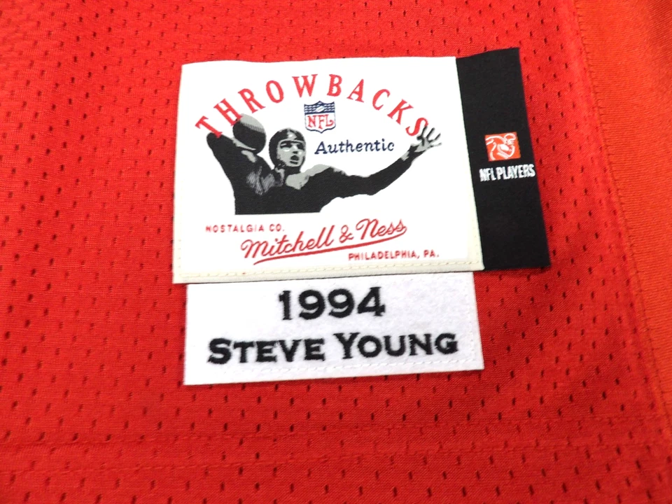 CAMISETA AUTÉNTICA MITCHELL & NESS NFL SAN FRANCISCO 49ERS STEVE YOUNG TALLA 5XL 64 Foto 2 de 4
