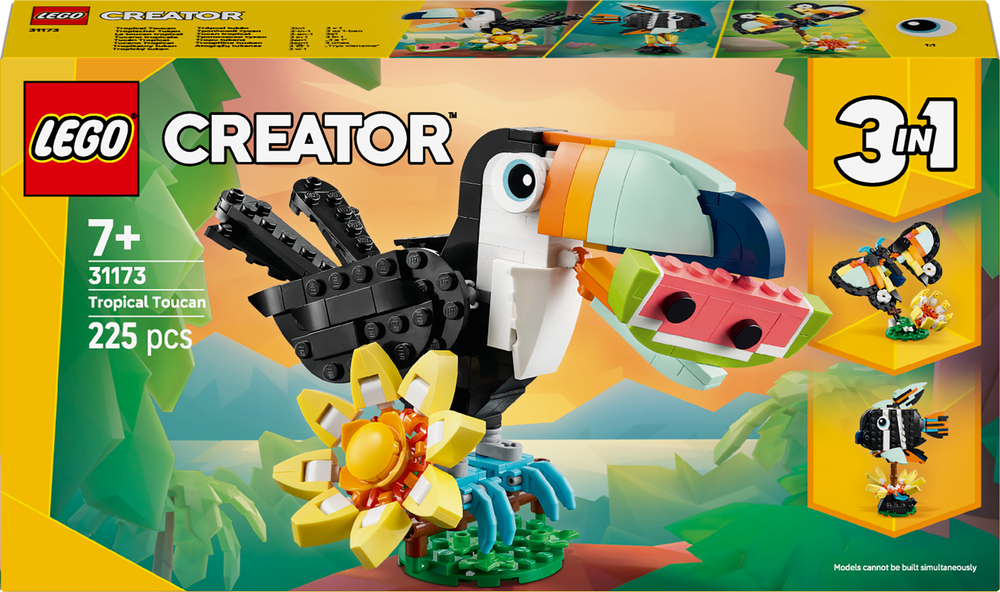 LEGO Creator 3 in 1 31173 Wild Animals Tropical Toucan 225 pcs Toy