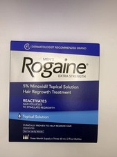 Men's ROGAINE 5 Minoxidil Solution Extra Strength 3 Month Supply 60ml EXP 02/26