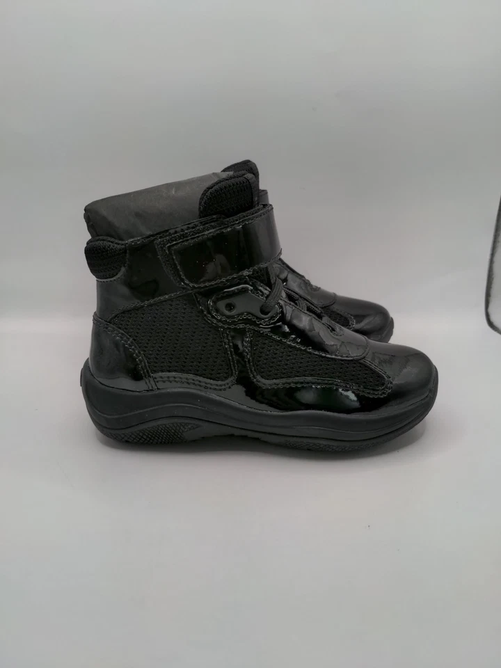 Novo Sapato de Bebê Prada Calzature Preto 0T0630 Tamanho 24 EUA 7.5 - Imagem 3 de 4