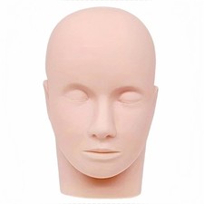 Mannequin Head for Facial Practice, Cosmetology Mannequin Head Face for Makeu...