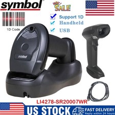 Zebra Symbol Bluetooth 1D Handheld Barcode Scanner W/Cable LI4278-SR20007WR US