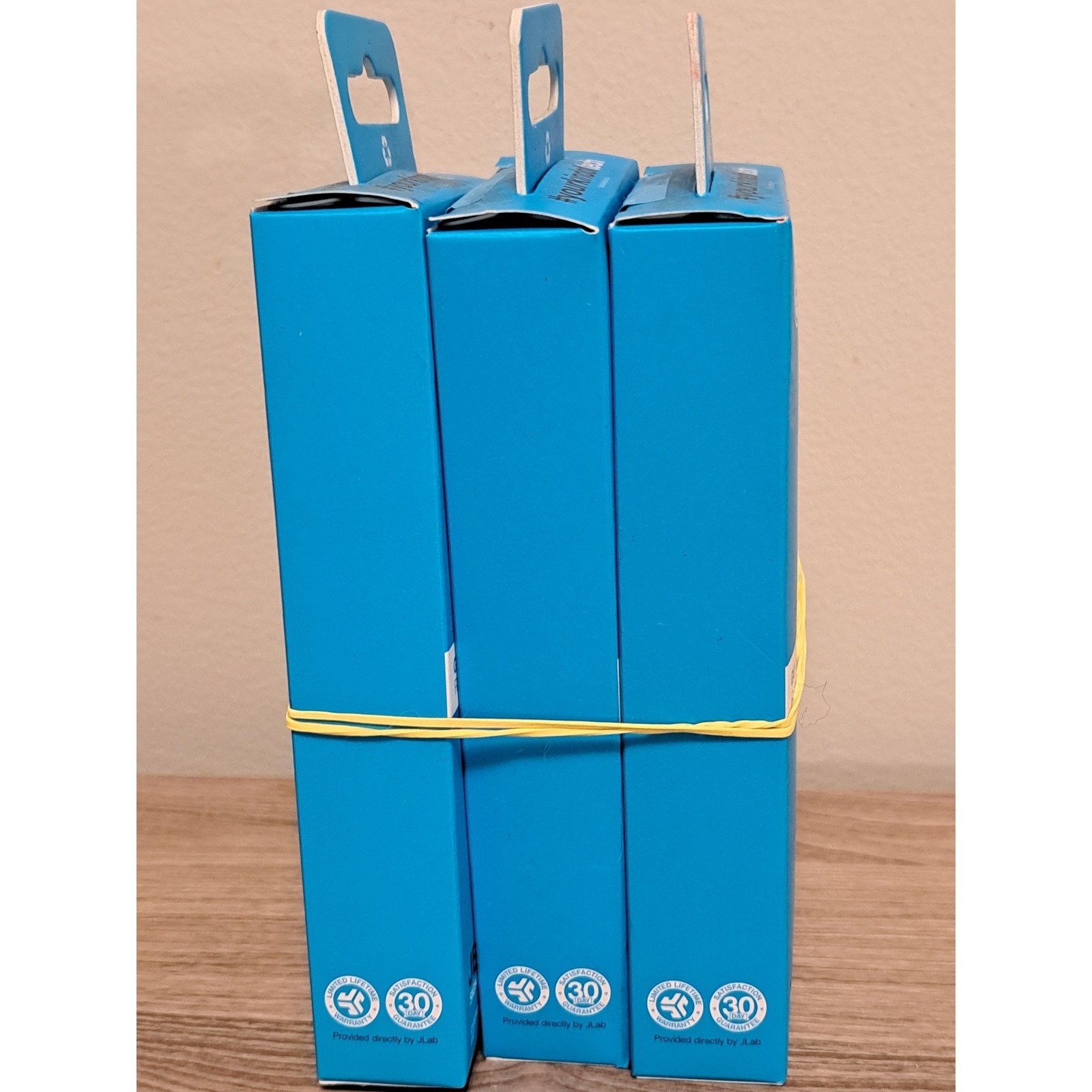 JLab JBuds 3 Pack Lot Pro Signature Earbuds Black Wired with Mic Controls