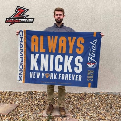 NY Team Knicks 2026 NBA Eastern Conference Champions 2x3,3x5,4x6,5x8 Flag Banner