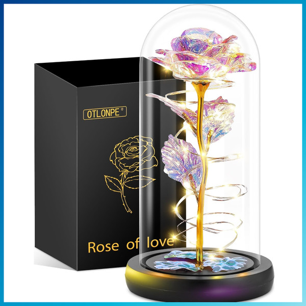 Ewige Glasrose Personalisiert Geschenk FüR Frauen Freundin Mama Oma Valentinstag-image
