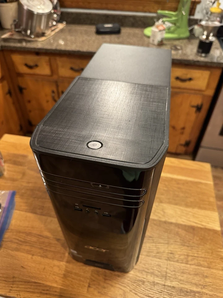 Acer Aspire TC-780 Windows PC Tower 8GB RAM Intel i3-7100 No HDD Parts Repair - Image 2 of 4