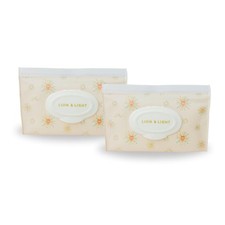 Baby Dispenser 2-pack Travel Case Wipe Holder for Diaper Bag Portable...