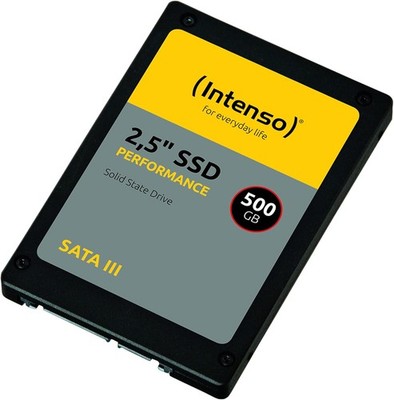 Intenso Interne 2,5'' SSD SATA III Performance Festplatte 500GB 550 MB/Sekunden