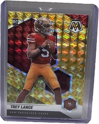 2021 Mosaic Yellow Reactive Trey Lance Rookie