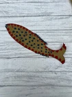 Vintage Ivan Barnett Folk Artisan Tin of an Fish 1982 Signed