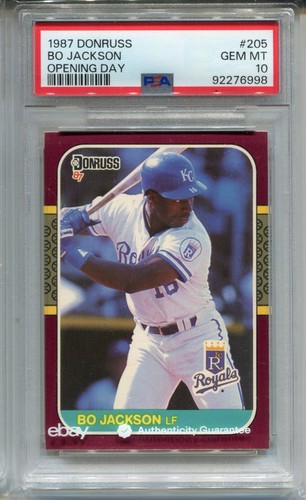Bo Jackson #205 1987 Donruss Opening Day card