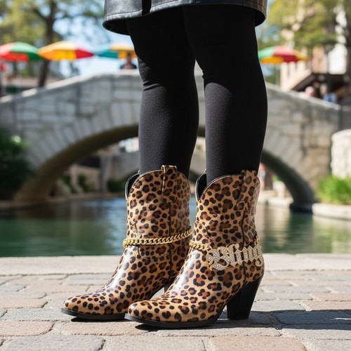 PAIRE de breloques BOTTES en métal doré pour femme CHAUDE chaîne de cheville bracelet talon chaussure BLING plaque - Photo 9/17