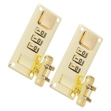 2 Pcs Suitcase Lock Gold Luggage Hook and Buckle Combination Replacement