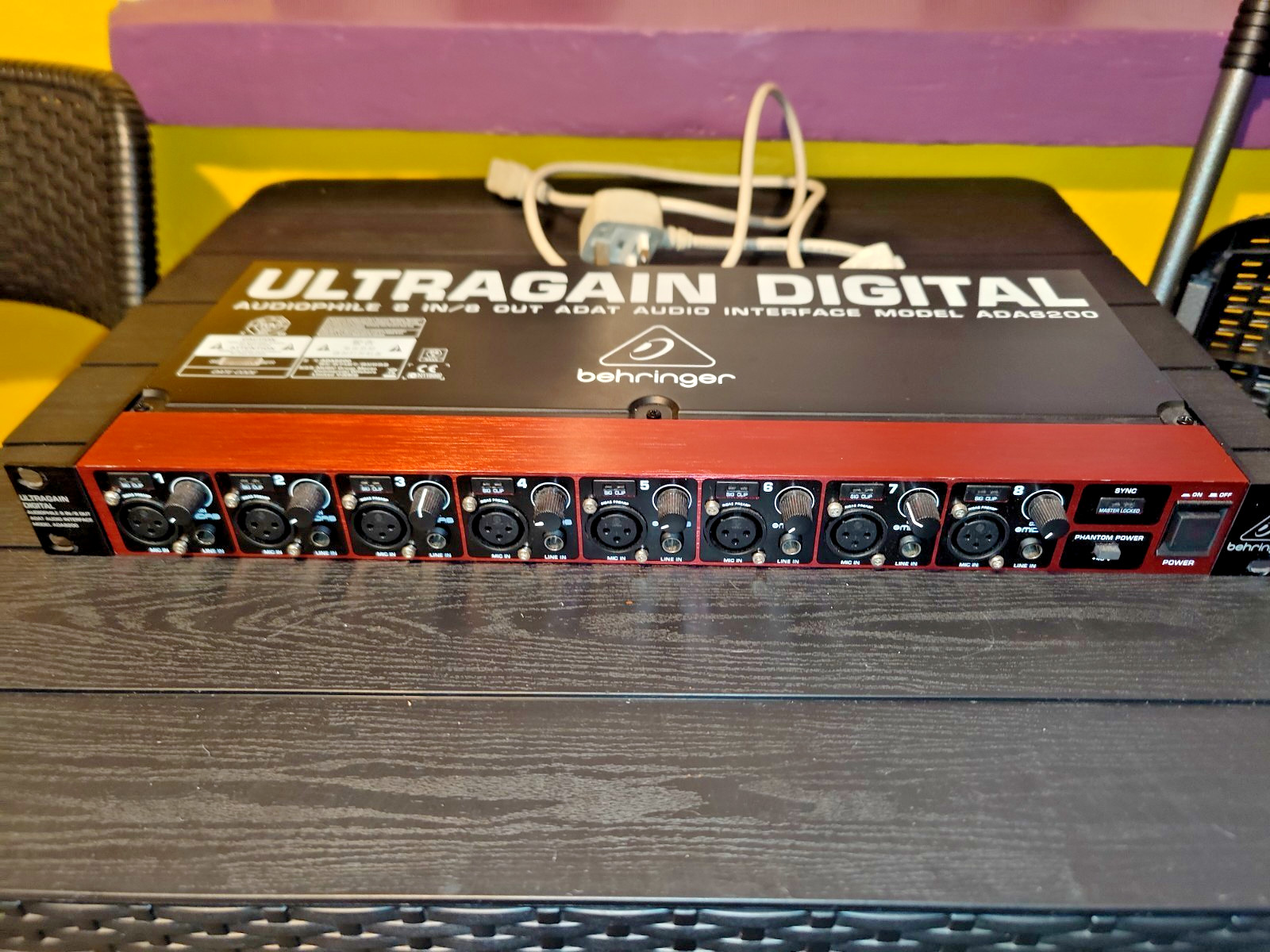 Behringer Audiophile ADA8200 8 In/8 Out ADAT Audio Interface with Midas Preamps
