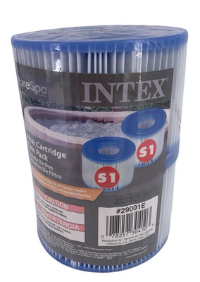 Intex 29001E PureSpa Type S1 Easy Set Spa Filter Replacement Cartridges, 2 Pack