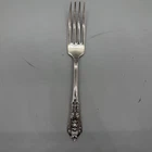 Beautiful Wallace ROSE POINT Sterling Silver LUNCHEON Fork 7 IN/1.5oz