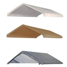 Heavy Duty Replacement Top Valance Cover for Canopy White Beige Silver