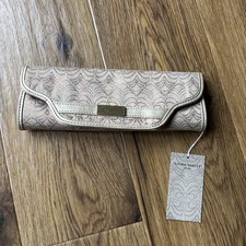 Laura Ashley Home Jewellery Pouch Holder copper with metallic pattern detail