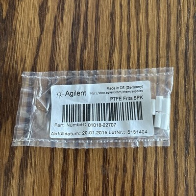 Agilent 01018-22707 PTFE Frits 5PK Filter, New Fast Shipping 